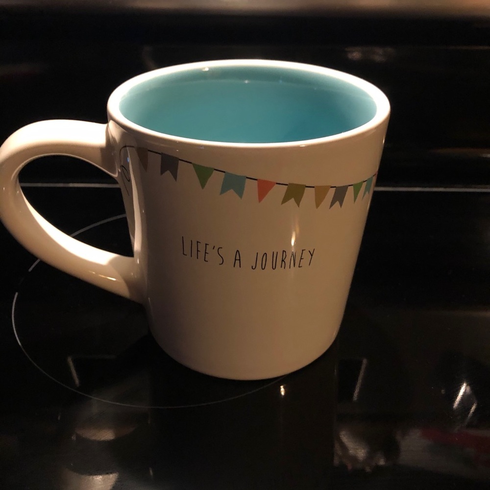 Magenta “life is a journey” mug (Rae Dunn)
